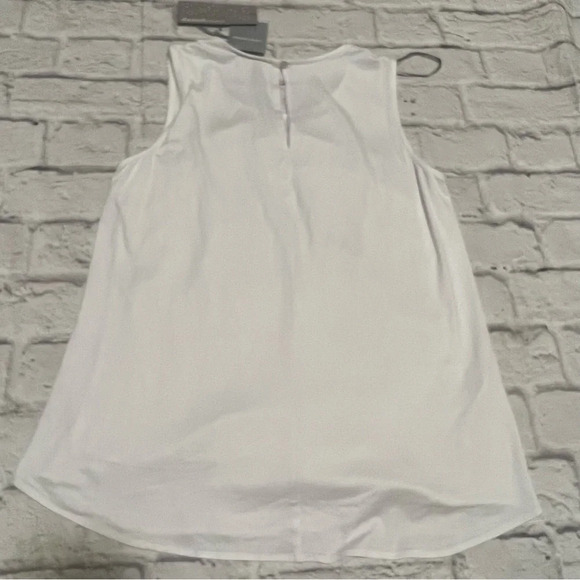 Daniel Rainn Embroidered Tank Top Sleeveless White Blouse Summer‎ S - Picture 5 of 5